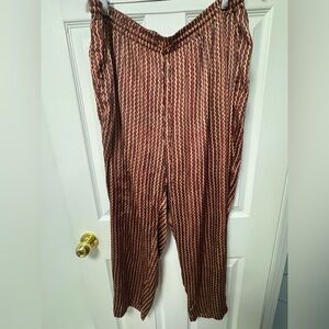 Lauren Ralph Lauren drawstring women’s pants wavy stripe pattern size 18W